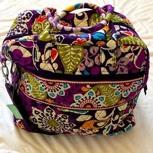 Very Bradley Overnight Travel Bag in Plum Crazy